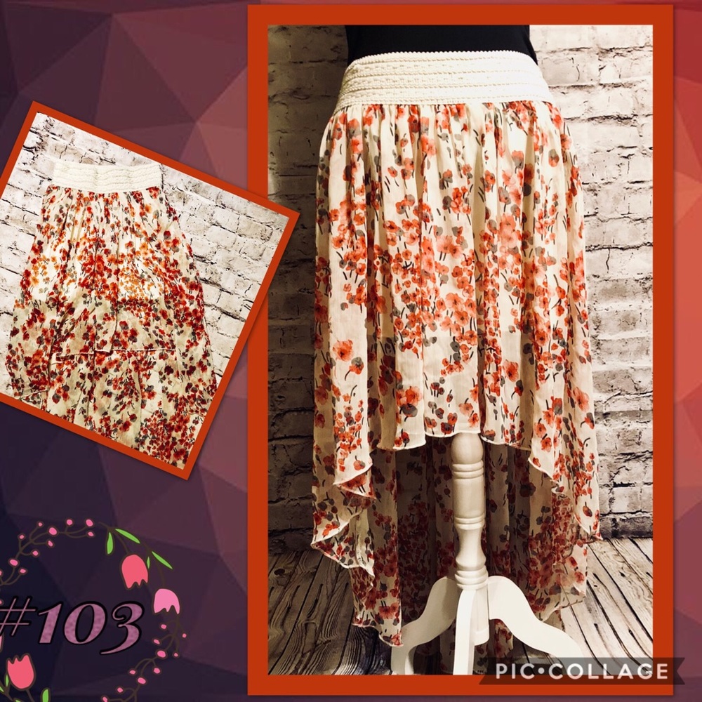 ❌🆂🅾🅻🅳 ❌BB Couture HiLo Skirt SzM - Picture 8 of 8
